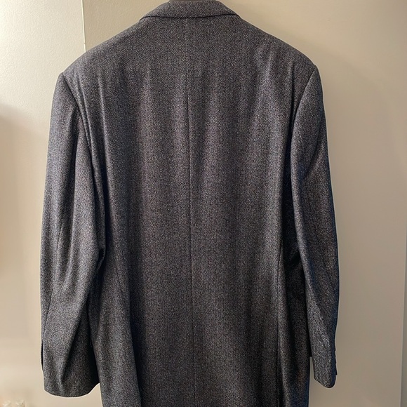 Ermenegildo Zegna Cashmere Herringbone Pattern Sport Coat US Size 52. - Picture 5 of 9
